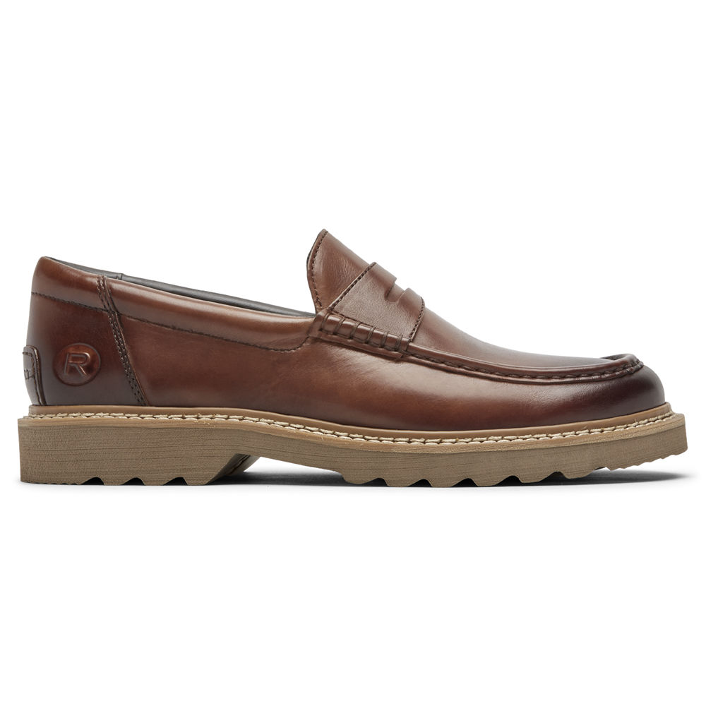 Sapato Vela Rockport Homem Marrom - Peirson Penny Keeper - 43761TMFP